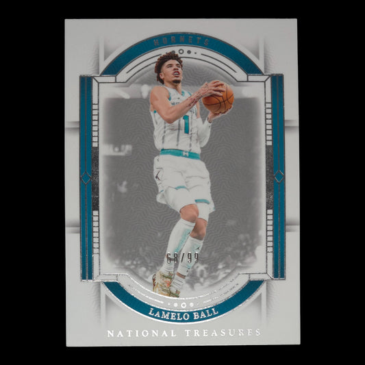 2023-24 LAMELO BALL Base 68/99 National Treasures Hornets #96