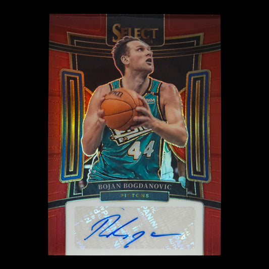 2023-24 BOJAN BOGDANOVIC Red Auto 72/99 Select Pistons SS-BOG