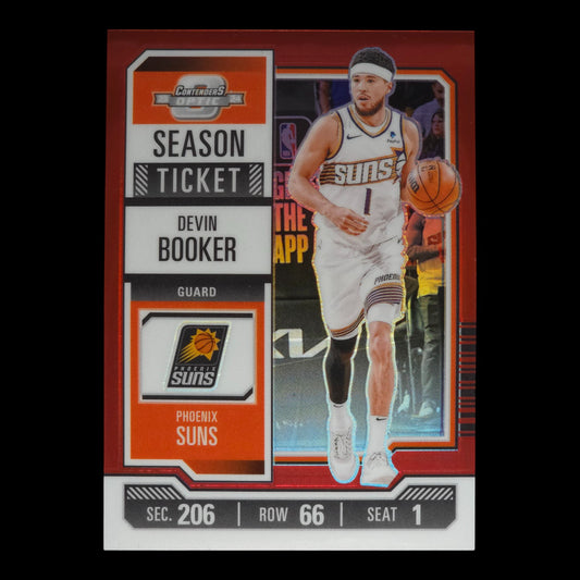 2023-24 DEVIN BOOKER Season Ticket Red Contenders Optic #21