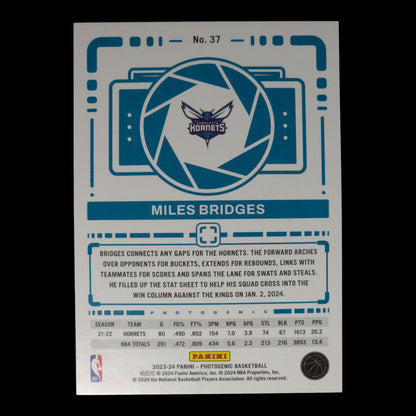 2023-24 MILES BRIDGES Diamond 18/75 Photogenic Hornets #37