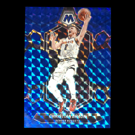 2023-24 CHRISTIAN BRAUN Blue 14/199 Mosaic Nuggets #168