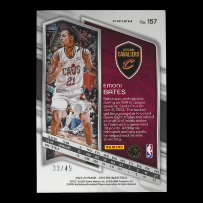 2023-24 EMONI BATES Astral 33/49 Spectra Cavs #157