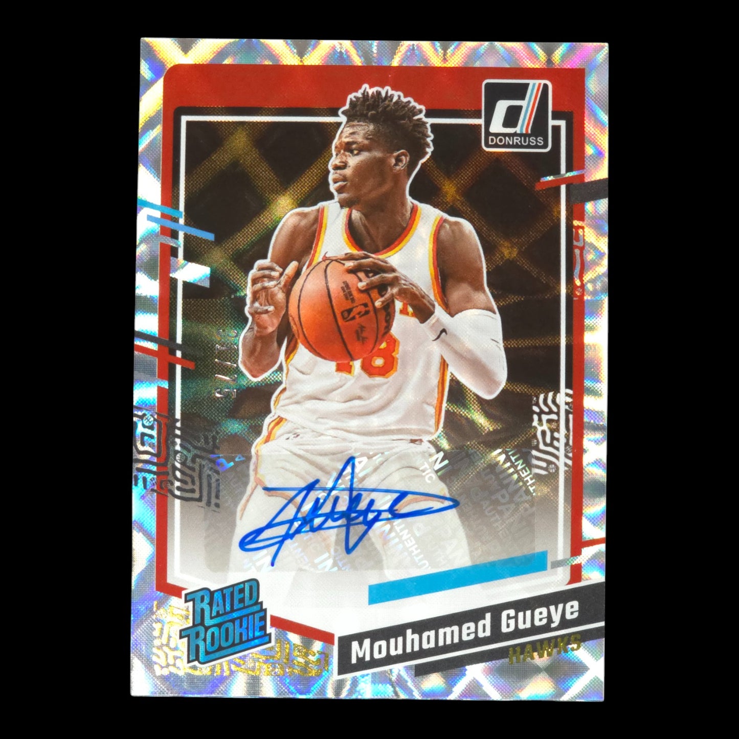 2023-24 MOUHAMED GUEYE Rated Rookie Auto Holo Frame /75 Donruss