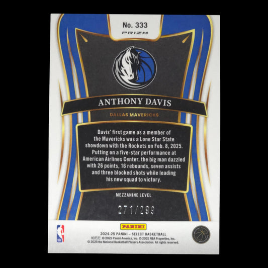 2024-25 ANTHONY DAVIS Red Flash 271/299 Select #333