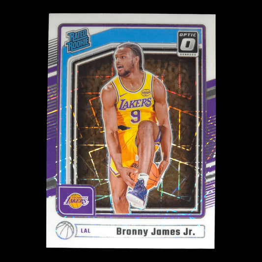 2024-25 BRONNY JAMES JR. Rated Rookie White Laser Optic P-243