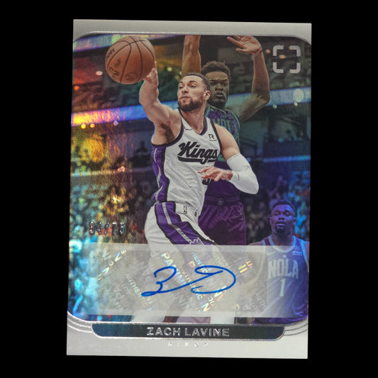 2024-25 ZACH LAVINE Holo Signature 34/75 Photogenic Kings VA-LAV