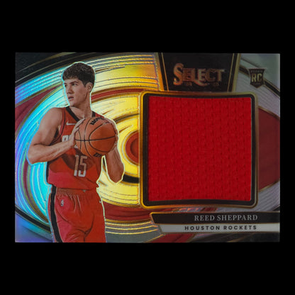 2024-25 REED SHEPPARD Jumbo Rookie Swatches Silver Prizm Select