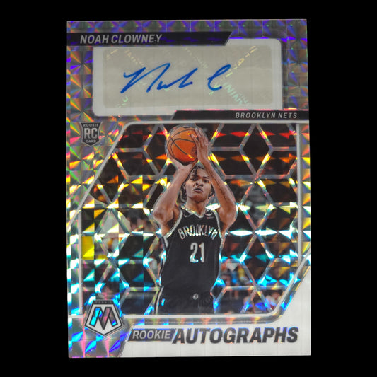2023-24 NOAH CLOWNEY Autographs Silver Mosaic RA-CNY