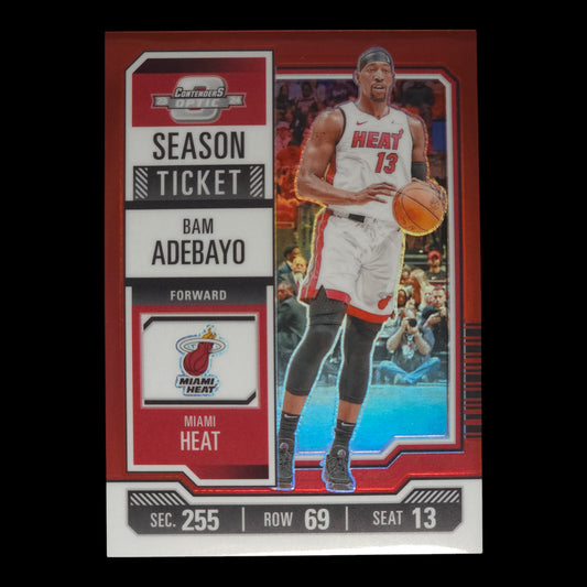 2023-24 BAM ADEBAYO Red Season Ticket Contenders #20