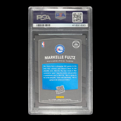 2017-18 MARKELLE FULTZ Rated Rookie PSA 9 Optic 76ers #200