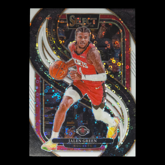 2024-25 JALEN GREEN Premier White Sparkle SP 23/75 Select Rockets #116