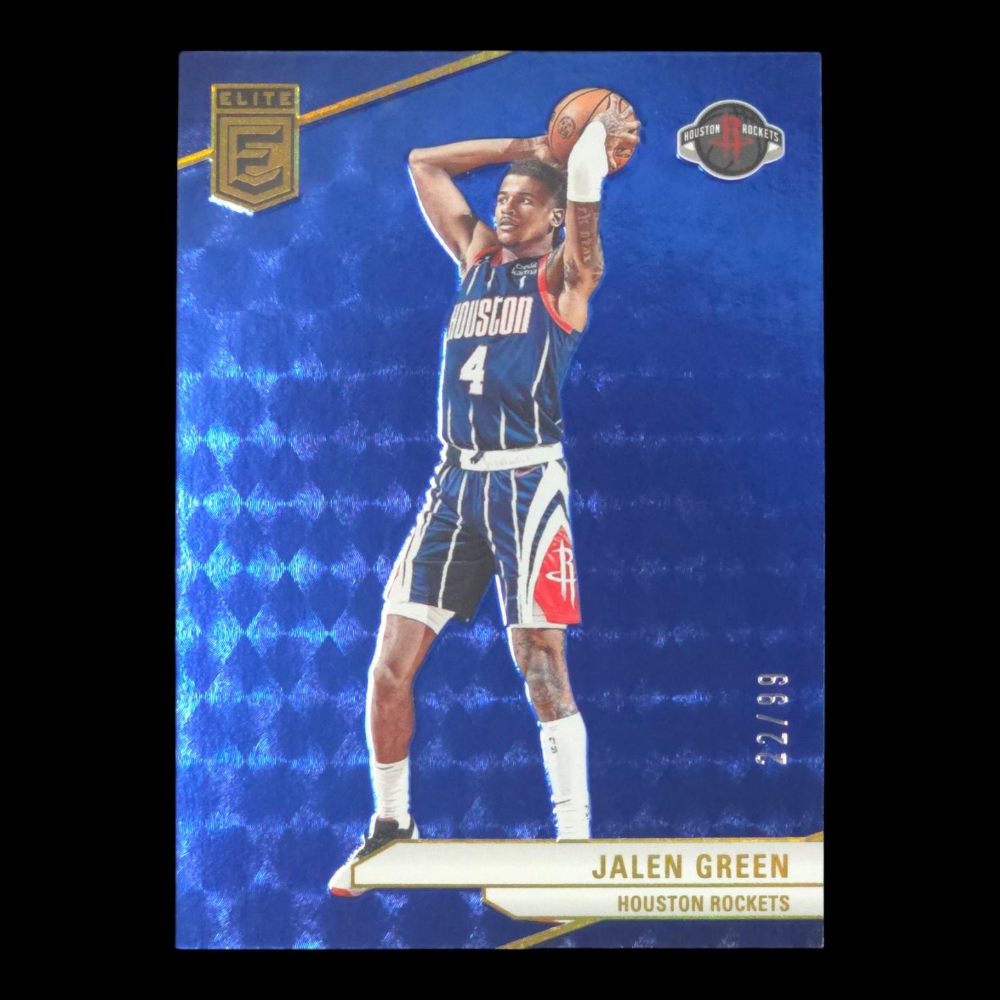 2023-24 JALEN GREEN Blue 22/99 Elite Rockets #156
