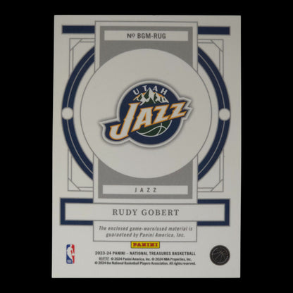 2023-24 RUDY GOBERT Biography Materials 91/99 National Treasures BGM-RUG