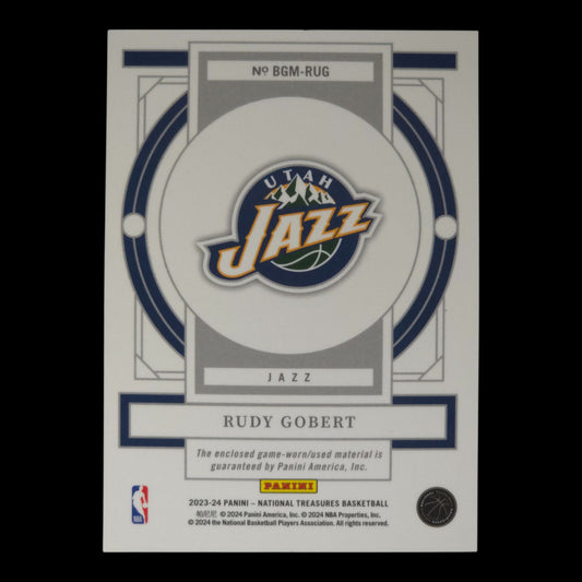 2023-24 RUDY GOBERT Biography Materials 91/99 National Treasures BGM-RUG