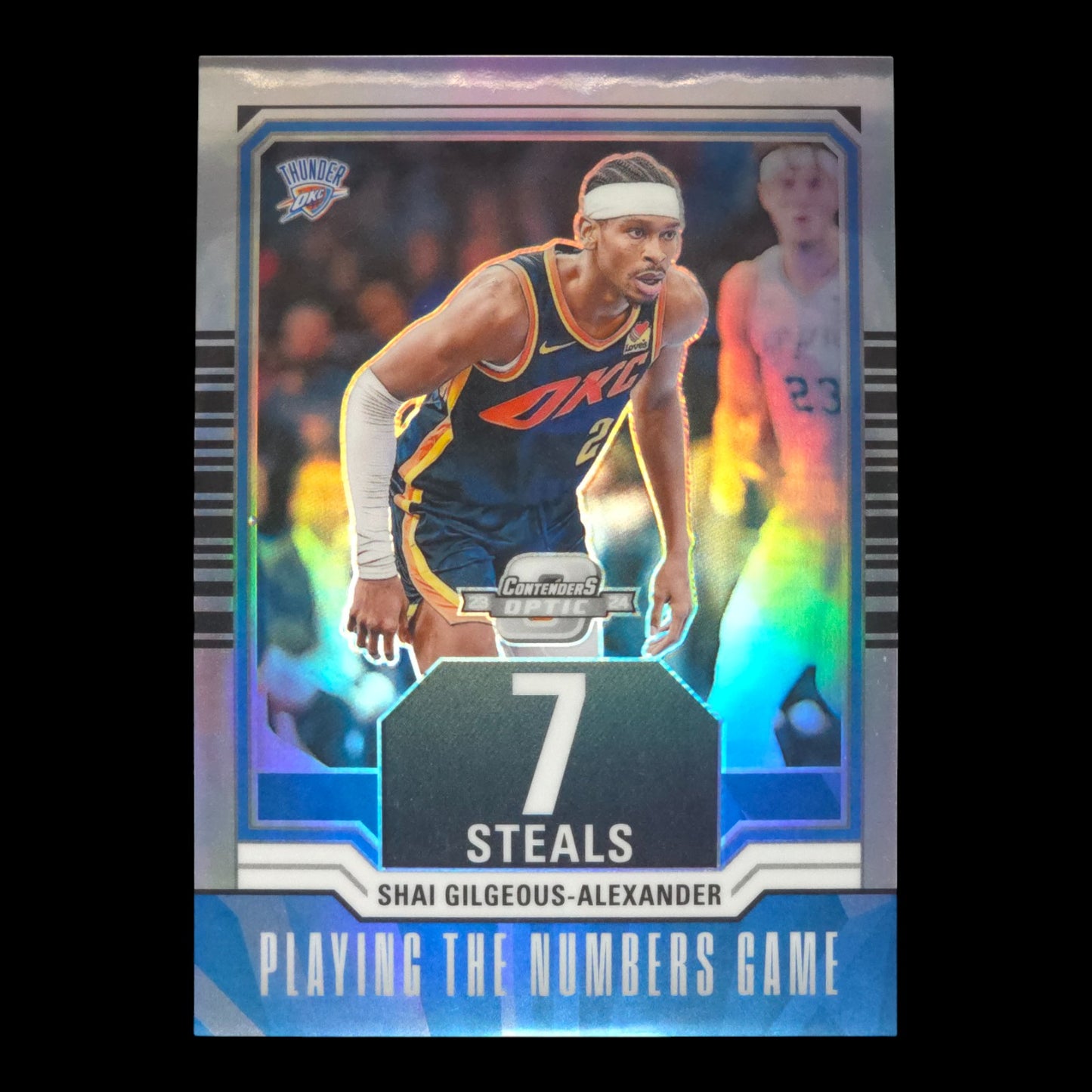 2023-24 SHAI GILGEOUS-ALEXANDER Playing The Numbers Holo Contenders #25