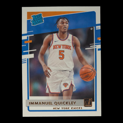 2020-21 IMMANUEL QUICKLEY Rated Rookie Donruss Knicks #213