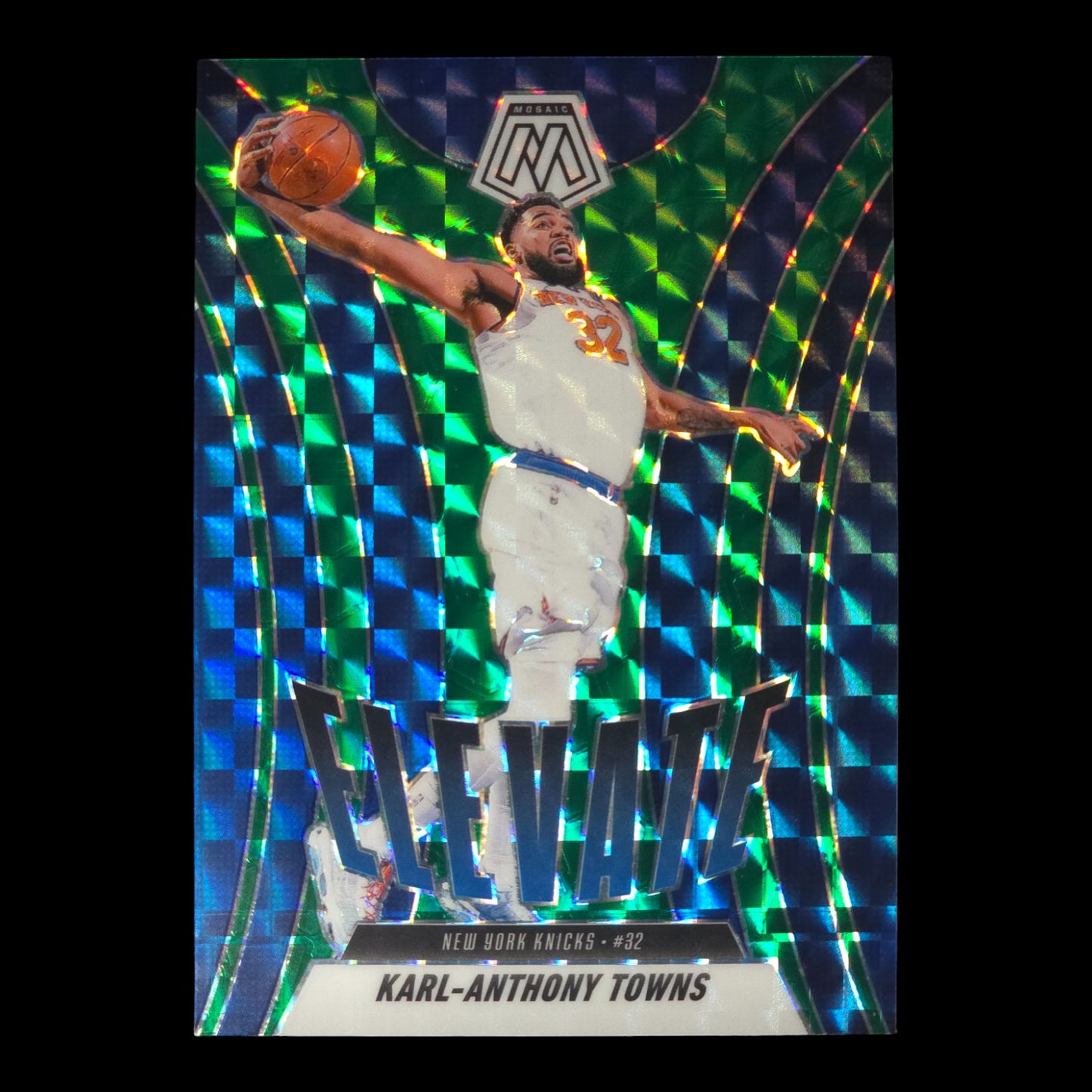 2024-25 KARL-ANTHONY TOWNS Green Mosaic Elevate Knicks #22