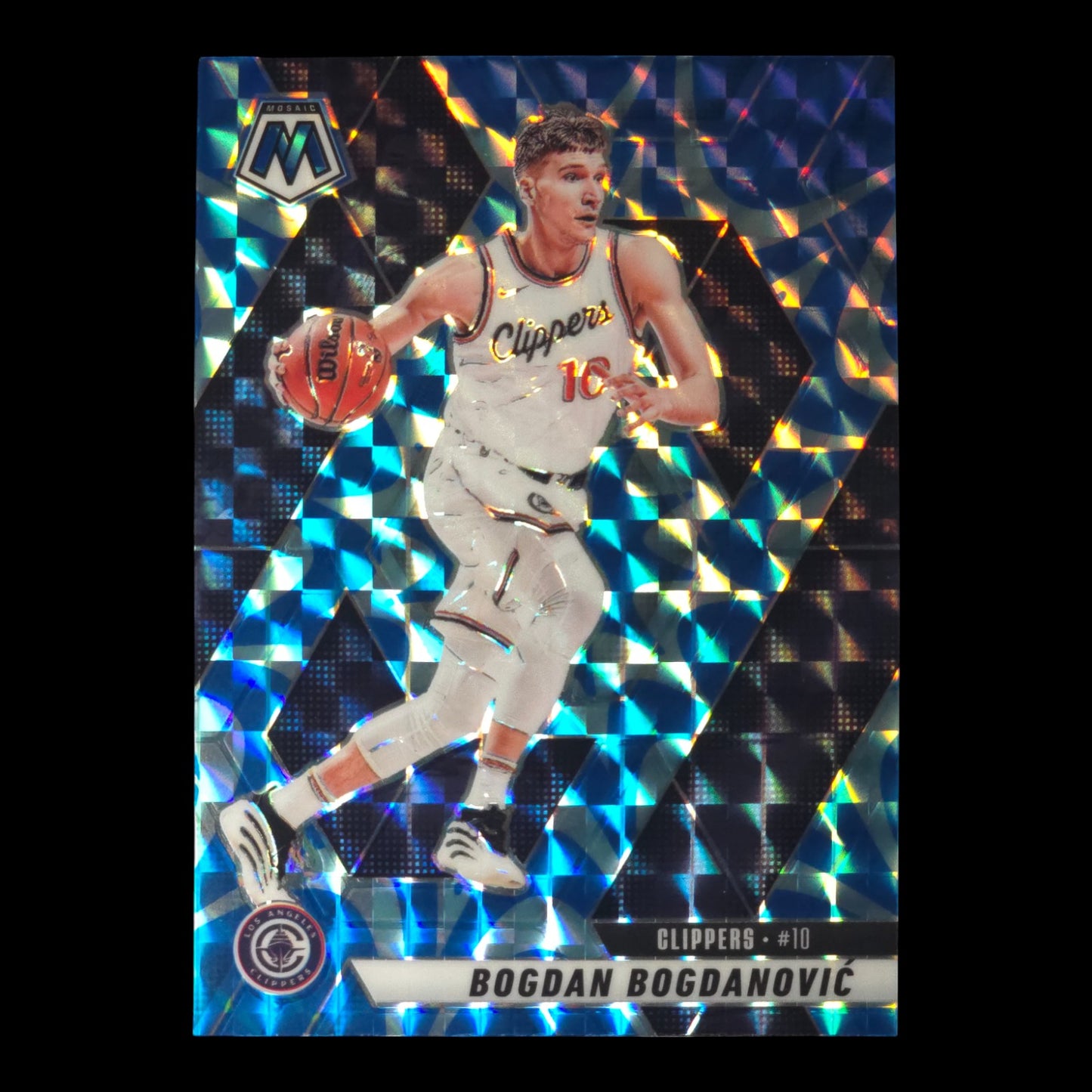 2023-24 BOGDAN BOGDANOVIC Blue Reactive Mosaic Clippers #138