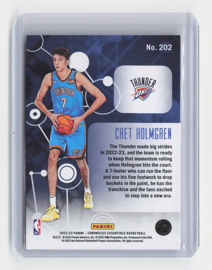 2022-23 CHET HOLMGREN - Rookie  Base - Elite - OKC #202