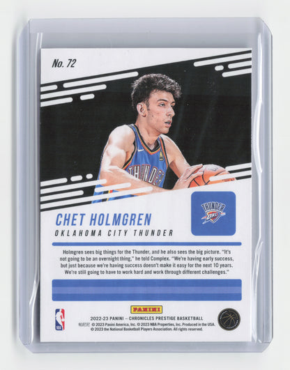 2022-23 CHET HOLMGREN - Prestige Rookie Base - Chronicles - OKC #72