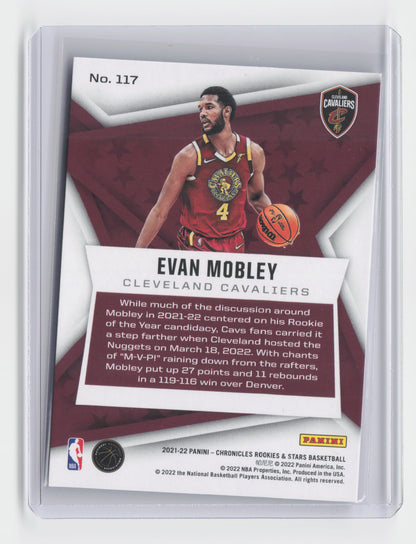 2021-22 EVAN MOBLEY - Rookies and Stars Base - Chronicles - Cavaliers #117