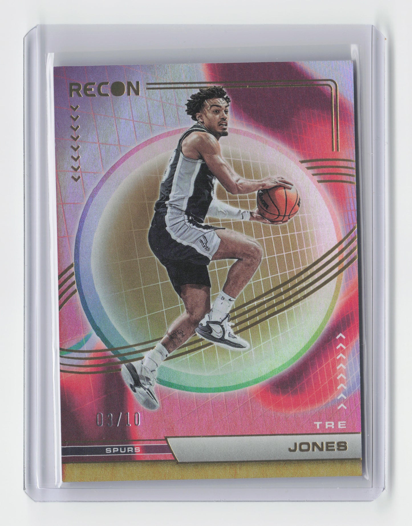 2022-23 TRE JONES - Gold 3/10 - Recon - Spurs - #72