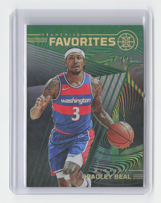 2021-22 BRADLEY BEAL Franchise Favorites Green 4/5 Illusions Wizards #3