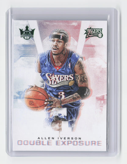 2022-23 ALLEN IVERSON Emerald Double Exposure 13/25 Court Kings 76ers #20