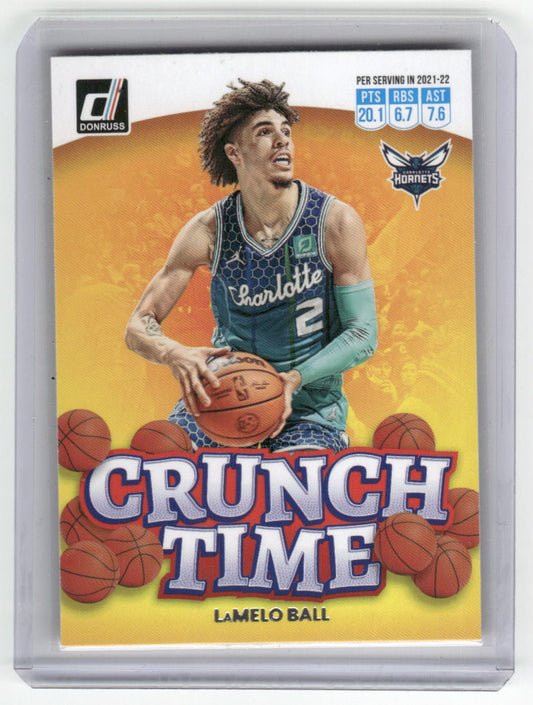 2022-23 LAMELO BALL Crunch Time Insert Donruss Hornets #6