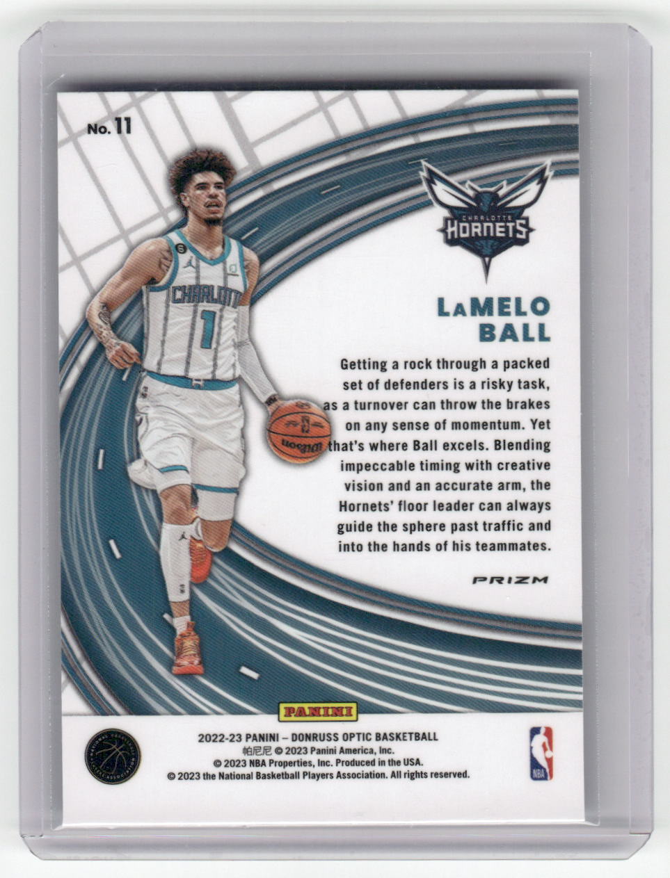 2022-23 LAMELO BALL Express Lane Purple Optic Hornets #11