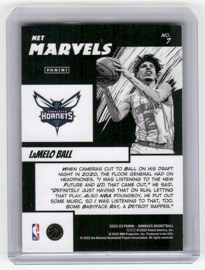 2022-23 LAMELO BALL Net Marvels Donruss Hornets #7