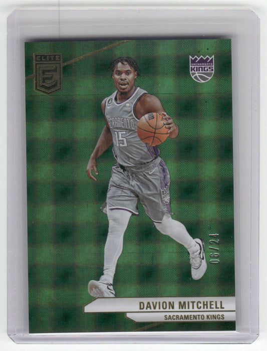 2023-24 DAVION MITCHELL Green 06/24 Elite Kings #34