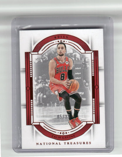 2023-24 ZACH LAVINE 05/33 National Treasures Bulls #53