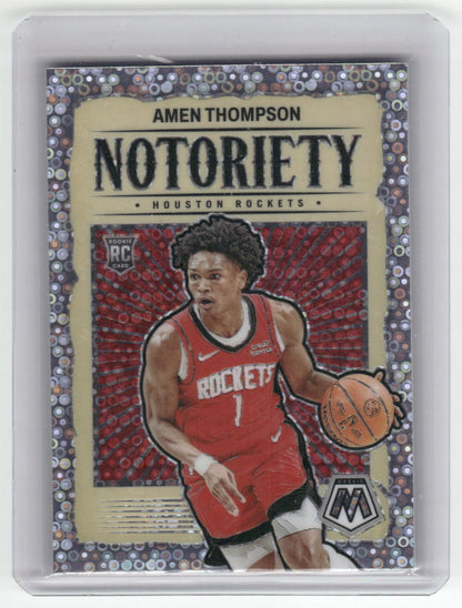 2023-24 AMEN THOMPSON Rookie Notoriety Fast Break Rockets #7
