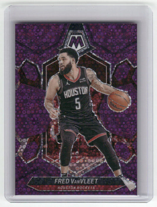 2023-24 FRED VanVLEET Purple Fast Break Disco 42/50 Rockets #140