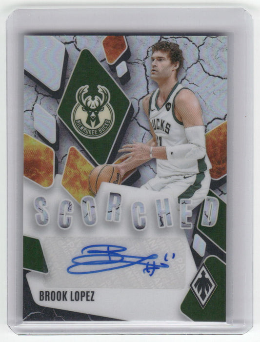 2023-24 BROOK LOPEZ Scorched Auto 31/99 Phoenix Bucks SCS-BLZ