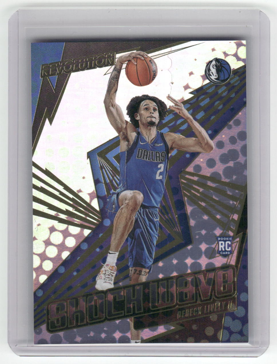 2023-24 DERICK LIVELY  Rookie Shockwave Mavericks Revolution #11