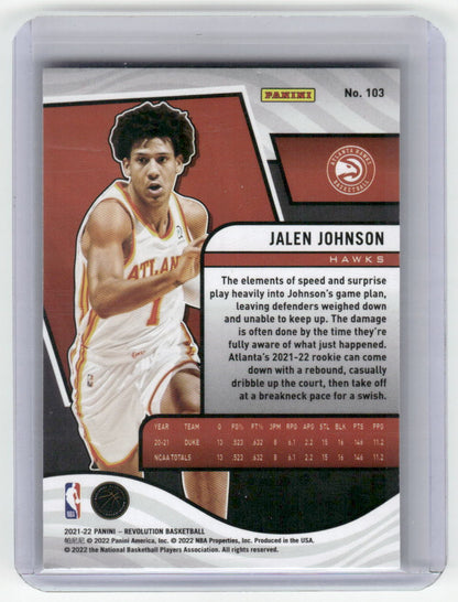 2021-22 JALEN JOHNSON Rookie Revolution Hawks #103