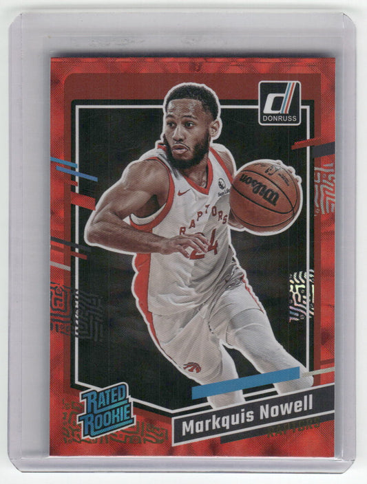 2023-24 MARKQUIS NOWELL Rated Rookie Red Donruss Int Raptors #238