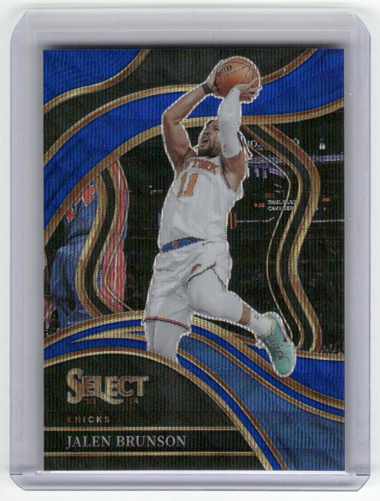 2023-24 JALEN BRUNSON Courtside blue wave 62/75 Select Knicks #207