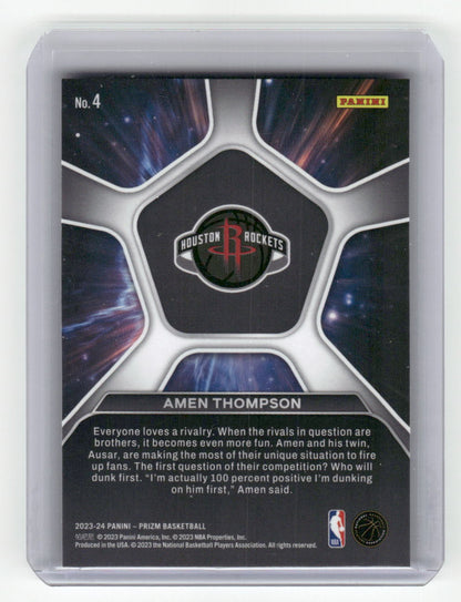 2023-24 AMEN THOMPSON Rookie Deep Space Prizm Rockets #4