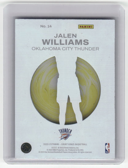 2022-23 JALEN WILLIAMS Rookie Acetate Court Kings OCK #14