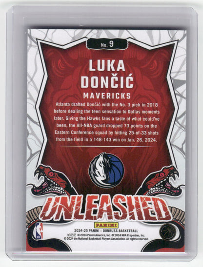 2024-25 LUKA DONCIC Unleashed Donruss Mavericks #9