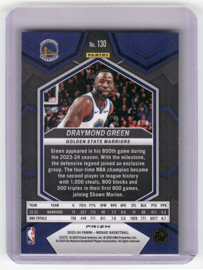 2023-24  DRAYMOND GREEN Red Mosaic Warriors #130
