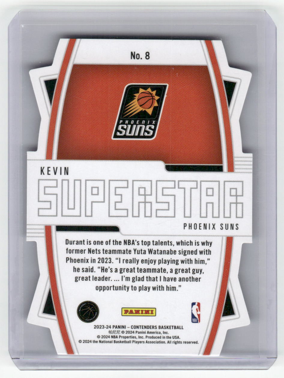 2023-24 Kevin Durant Superstar Die Cut Contenders Suns #8