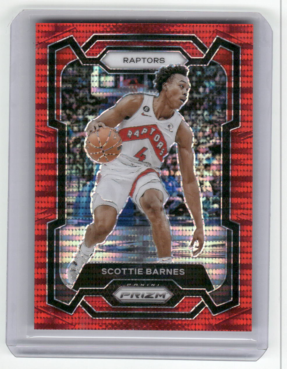 2023-24 SCOTTIE BARNES Red Seismic 239/299 Prizm Raptors #24