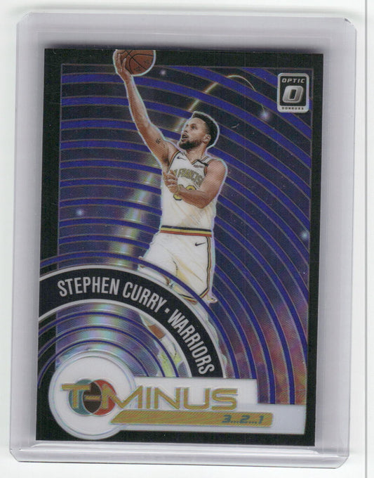 2020-21 STEPH CURRY T-Minus Purple Holo Optic Warriors #1