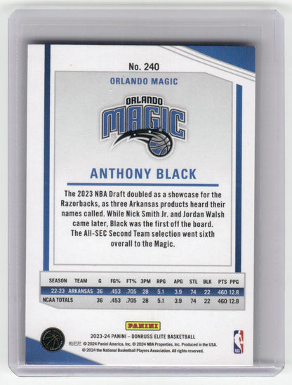 2023-24 ANTHONY BLACK Rookie Elite International Magic #240