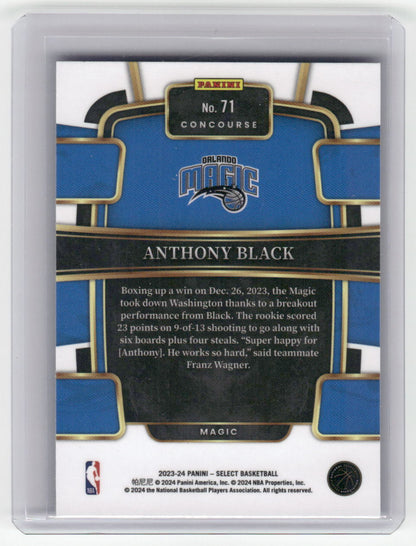 2023-24 ANTHONY BLACK Rookie Concourse Select Magic #71