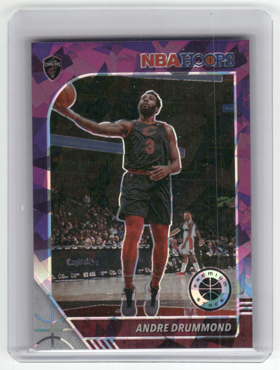 2019-20 ANDRE DRUMMOND Purple Cracked Ice 25/25 Hoops Cavs #54